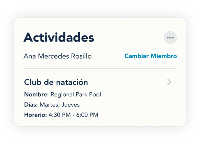 Entradas de Actividades en el Historial Familiar de OurFamilyWizard