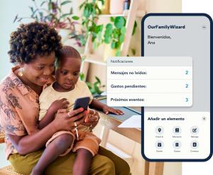 El hogar y las notificaciones de OurFamilyWizard