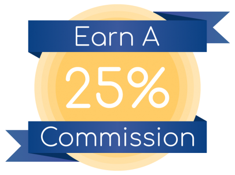 Earn a 25% commission