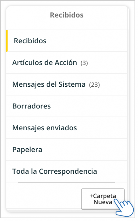 Crear una carpeta nueva