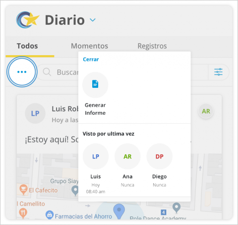 Crear informe de las entradas de Diario para un cliente