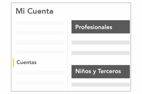 Actualice sus credenciales de inicio de sesión, elija sus preferencias de colores y gestione otras funciones de su cuenta. 