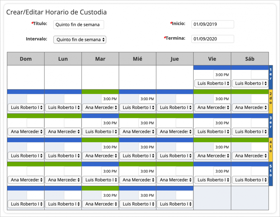 5º fin de semana